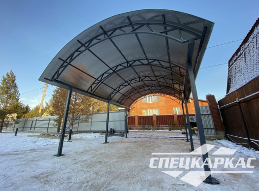 Навес для одного автомобиля 6х4 №54 - фото 1496